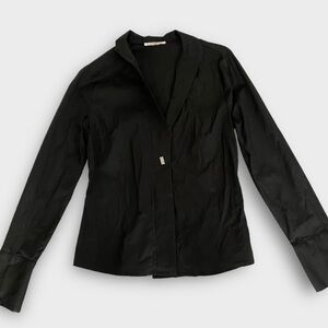 Nara Camicie NaraCamicie Women’s Shirt Top Size 2 Jeweled Button Designer Luxury